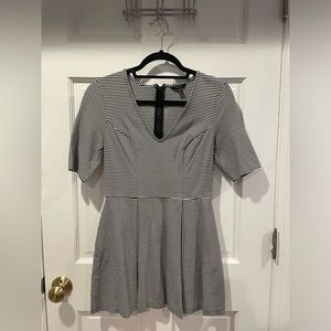 Guess Striped structured skater dress